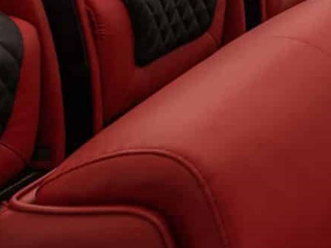 229 | Residence A material palette — Red leather