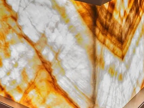 229 | Residence A material palette — Backlit onyx