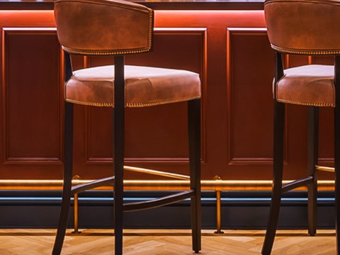 260 | La Casa del Tango material palette — Oxblood leather