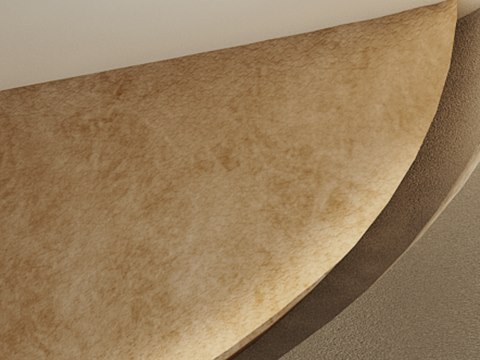 227 | Al Nakhali Desert Complex material palette — Gold-leaf wave