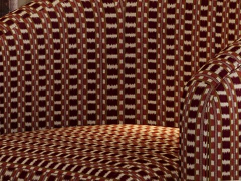 Arabian Ranches Residence material palette — Woven armchair