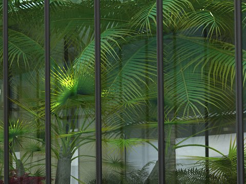 224 | Children of Africa Hospital material palette — Glazed palm garden