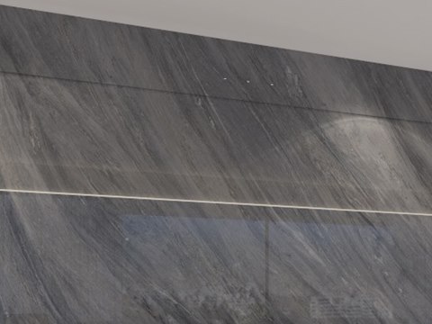 Contemporary Residence material palette — Dark veined stone
