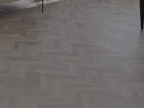 Contemporary Villa material palette — Herringbone oak