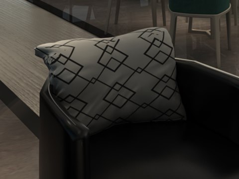232 | Hotel Astral material palette — Diamond-pattern weave