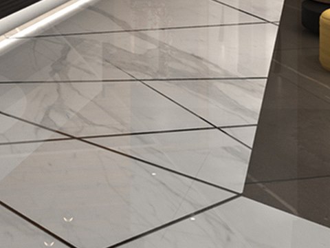 Hotel Lobby material palette — White marble floor