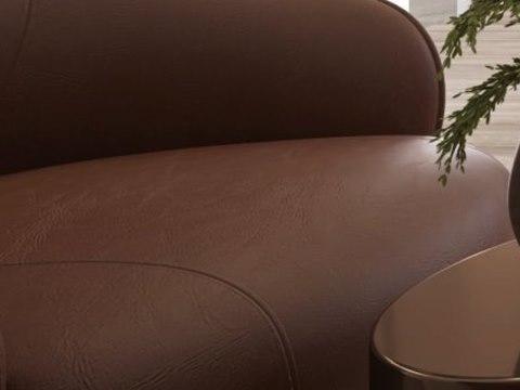 Le Reve material palette — Brown leather