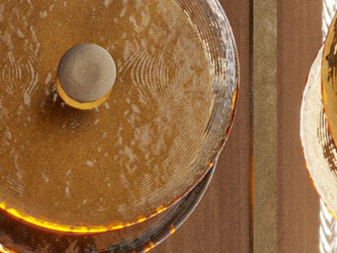 413 | Nama Abidjan material palette — Amber glass