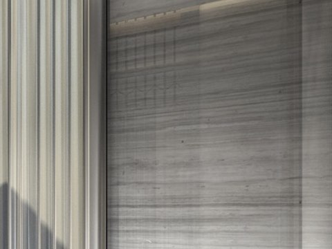 242 | AF Private Residence material palette — Striated grey stone