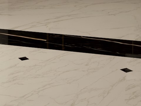 250 | AWBK Private Office material palette — White & black marble
