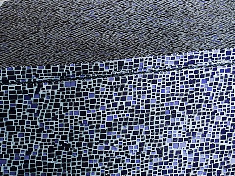 254 | Portofino Hotel material palette — Blue glass mosaic