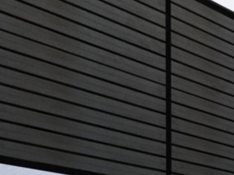 C16 | Private Loft material palette — Dark timber slats