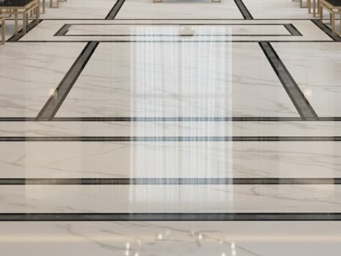 234 | Private Residence material palette — Marble with black inlay