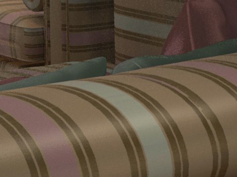 206 | Private Villa material palette — Striped silk upholstery