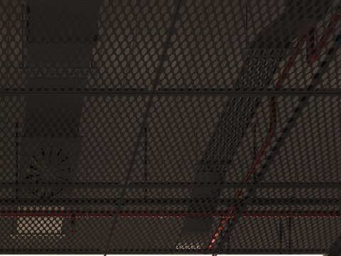 RAMY 4x4 | Car Parts Showroom material palette — Black steel mesh