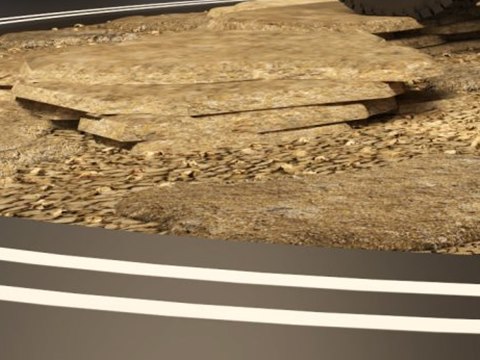 RAMY 4x4 | Car Parts Showroom material palette — Gravel & stone