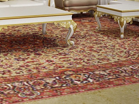 150-3 | Royal Family Private Majlis material palette — Persian carpet
