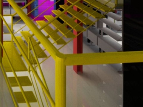 C14 | Swatch Offices material palette — Yellow steel