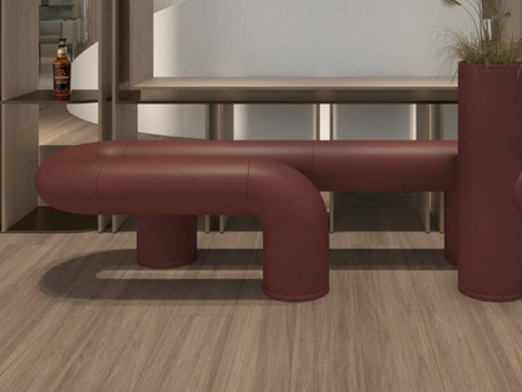 The Twist – Residence in Dubai, UAE. material palette — Deep red