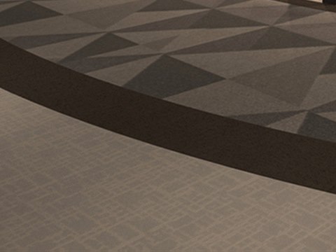 221 | Time Royal Hotel material palette — Faceted grey carpet