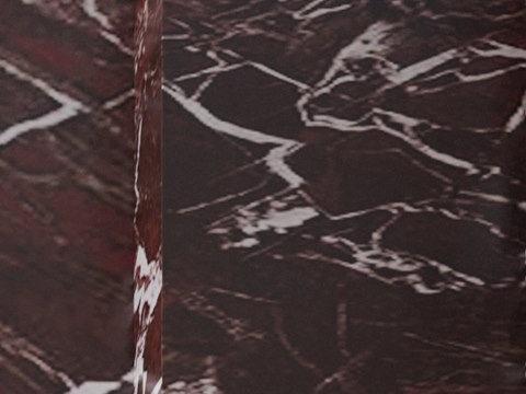 304 | Villa M material palette — Red marble
