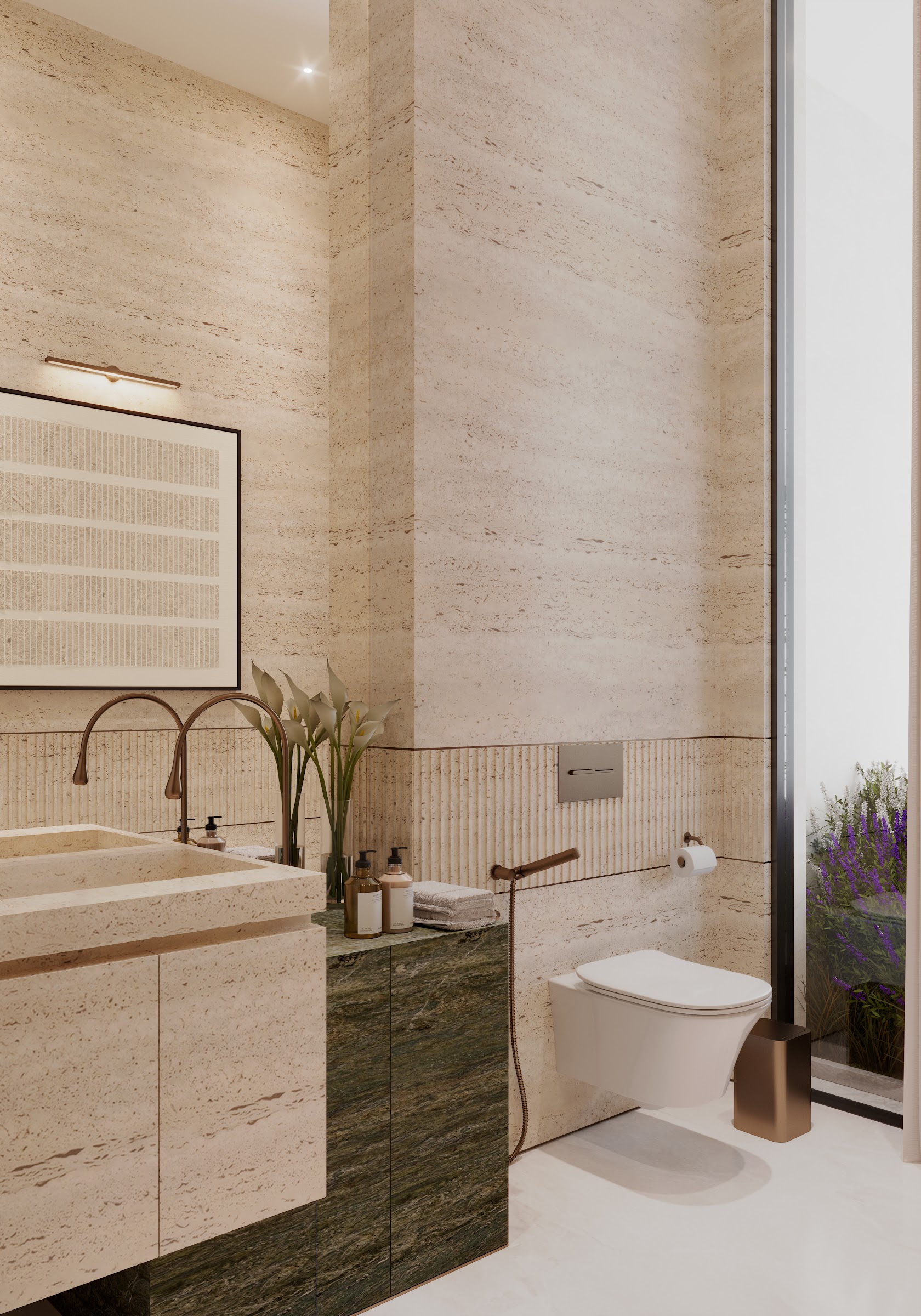 Villa Sira, Jubail Island — Guest washroom